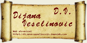 Dijana Veselinović vizit kartica